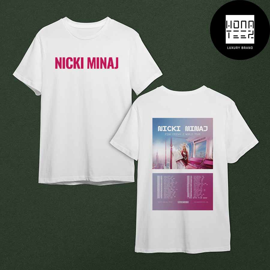 Nicki Minaj Pink Friday 2 World Tour Dates Ver 1 Two Sides Fan Gifts Classic T-Shirt