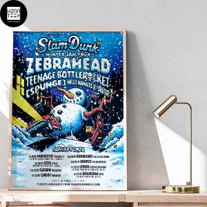 Slam Dunk Winter Jam Tour Zebrahead January 2024 Fan Gifts Home Decor Poster Canvas