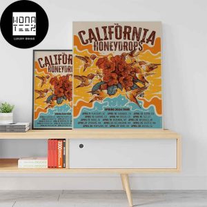 The California Honeydrops Spring April 2024 Tour Fan Gifts Home Decor Postet Canvas