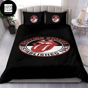 The Rolling Stones Established 1962 Fan Gifts Queen Bedding Set