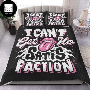 The Rolling Stones I Can’t Get No Satis Faction Fan Gifts Queen Bedding Set