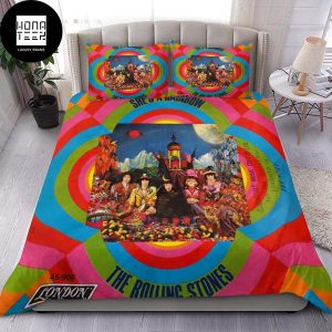 The Rolling Stones She Is A Rainbow Fan Gifts Queen Bedding Set