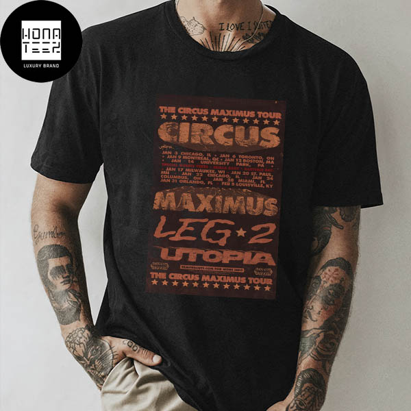 Travis Scott The Circus Maximus Tour 2024 Leg 2 Utopia With Special Guests Fan Gifts Classic T-Shirt