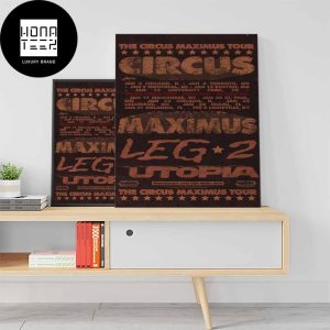 Travis Scott The Circus Maximus Tour 2024 Leg 2 Utopia With Special Guests Fan Gifts Home Decor Poster Canvas