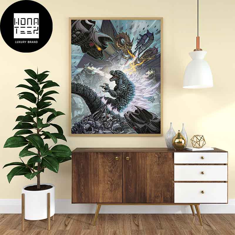When Both Mecha Godzilla and King Ghidorah Are Trending At The Same Time Fan Gifts Home Decor Poster Canvas