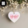 Our First Valentines Day Customized Name 2024 Valentine Ornament