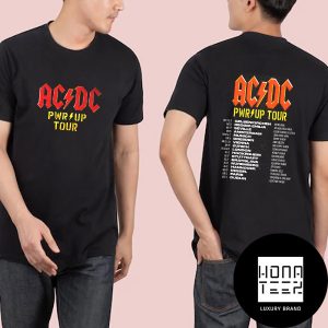 ACDC Band Power Up Tour 2024 European Tour Fan Gifts Two Sides Classic T-Shirt