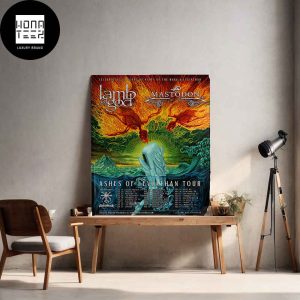 ASHES OF LEVIATHAN Tour with Lamb of God and Mastodon celebrating 20 years of Ashes Of The Wake and Leviathan Fan Gifts Home Decor Poster Canvas