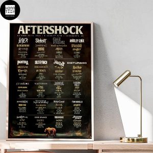 Aftershock Festival 2024 Lineup Fan Gifts Home Decor Poster Canvas