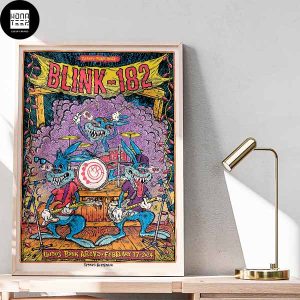 Blink-182 Second Night Sydney Show Australia February 17 2024 Fan Gifts Home Decor Poster Canvas