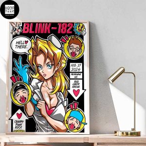 Blink-182 Show Feb 27 2024 Rod Laver Arena Melbourne VIC Crappy Punk Rock Fan Gifts Home Decor Poster Canvas