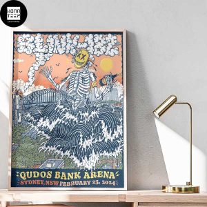 Blink-182 Show Qudos Bank Arena Sydney NSW Feb 23 2024 Fan Gifts Home Decor Poster Canvas