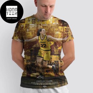 Caitlin Clark Iowa Women Basketball Record Broken History Made Fan Gifts All Over Print Shirt