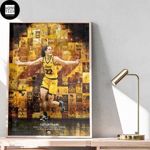 Caitlin Clark Iowa Women Basketball Record Broken History Made Fan Gifts Home Decor Poster Canvas