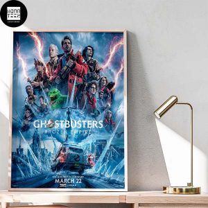 Ghostbusters Frozen Empire New Poster In Theaters On March 22 2024 Fan Gifts Home Decor Poster Canvas