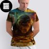 Godzilla vs Kong One Will Fall Godzilla Main Galaxy Color Fan Gifts All Over Print Shirt