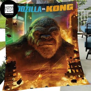 Godzilla vs Kong One Will Fall Kong Main Fan Gifts Queen Bedding Set Fleece Blanket
