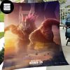 Godzilla vs Kong One Will Fall Kong Main Fan Gifts Queen Bedding Set Fleece Blanket