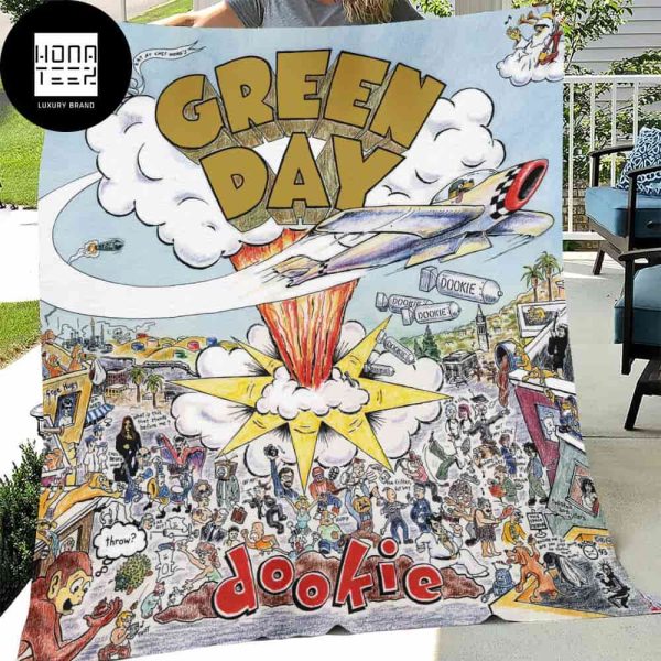 Green Day Dookie Album Turning To 30 Fan Gifts Queen Bedding Set Fleece Blanket