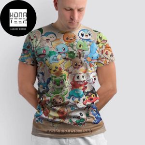 Happy Pokemon Day 2024 Cute Fan Gifts All Over Print Shirt