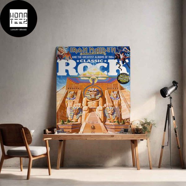 Iron Maiden Powerslave at 40 and the Greatest Albums of 1984 Classic Rock Magazine Cover Fan Gifts Home Decor Poster Canvas
