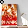 Kansas City Chiefs Back To Back Super Bowl Champions 2024 Fan Gifts Home Decor Poster Canvas