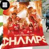 Kansas City Chiefs Super Bowl Champions LVIII 2024 When The Lights Are Bright We Shine Brighter Fan Gifts Queen Bedding Set Fleece Blanket