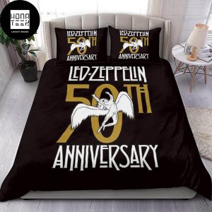 Led Zeppelin 50th Anniversary Queen Bedding Set