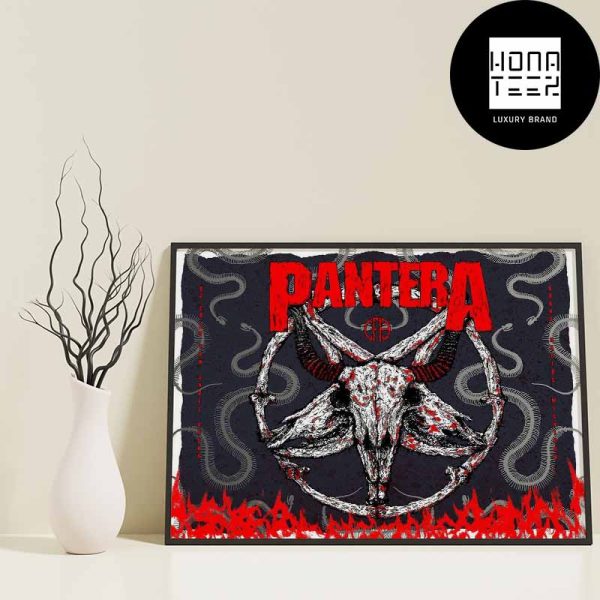 Pantera Show Feb 20 2024 Grand Rapids Michigan Fan Gifts Home Decor Poster Canvas