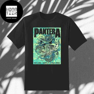 Pantera Tour Feb 05 2024 Tampa FL Amalie Arena Green Snake Fan Gifts Classic Shirt