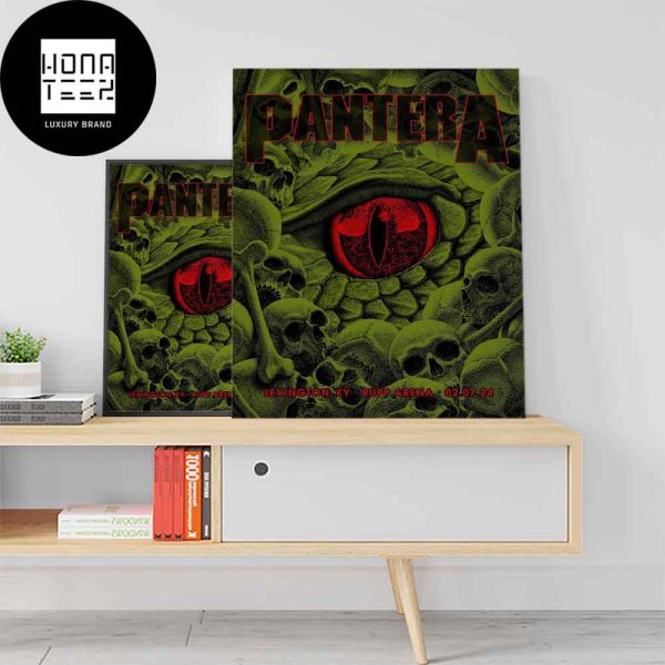 Pantera Tour Lexington KY Rupp Arena Feb 07 2024 Fan Gifts Home Decor Poster Canvas