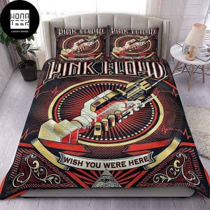 Pink Floyd Wish You Were Here Black and Red Color King Bedding Set