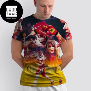 Taylor Swift And Travis Kelce The Chiefs Era Tour Super Bowl Fan Gifts All Over Print Shirt