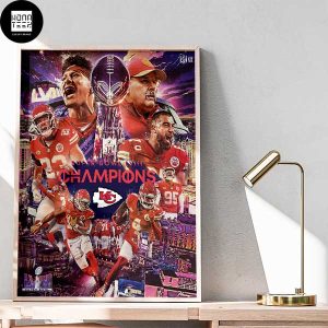 The Chiefs Are Super Bowl Champions 2024 Fan Gifts Home Decor Poster Canvas