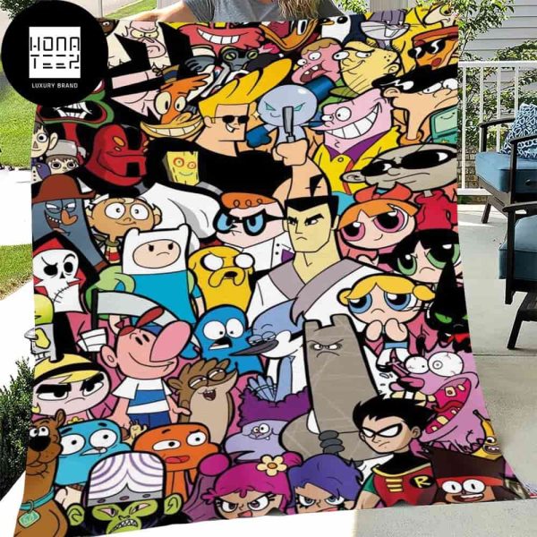 This Is Era Of Cartoon Network Queen Bedding Set Fleece Blanket