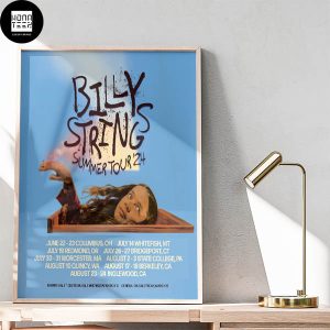 Billy Strings Summer Tour 2024 Date Fan Gifts Home Decor Poster Canvas