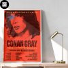 Conan Gray Found Heaven On Tour Australia 2024 Fan Gifts Home Decor Poster Canvas