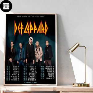 Def Leppard Rock And Roll Hall Of Fame Icons Tour Date Fan Gifts Home Decor Poster Canvas