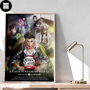Demon Slayer Kimetsu no Yaiba Hashira Training Arc Premiering May 12 2024 Fan Gifts Home Decor Poster Canvas