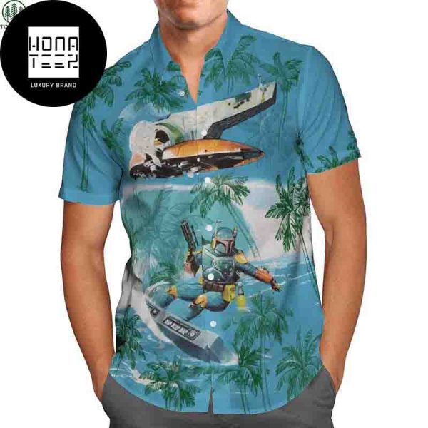 Disney Star Wars Boba Fett Surf Aloha 2024 Trending Hawaiian Shirt