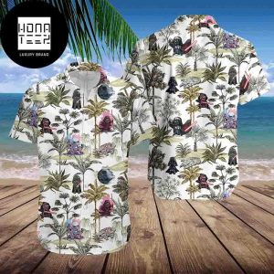 Disney Star Wars Chibi Darth Vader Black Tropical 2024 Trending Hawaiian Shirt