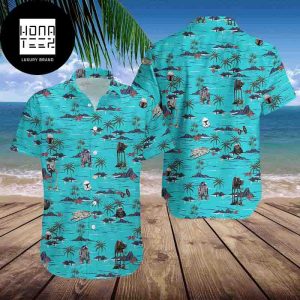 Disney Star Wars Cute Blue Coconut Tree 2024 Trending Hawaiian Shirt