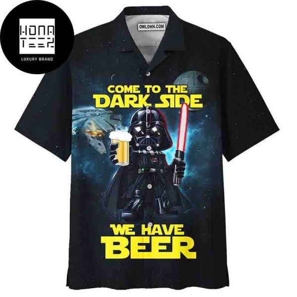 Disney Star Wars Darth Vader Come To The Dark Side We Have Beer 2024 Trending Hawaiian Shirt