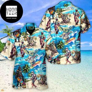 Disney Star Wars Special Baby Yoda Surfing 2024 Trending Hawaiian Shirt