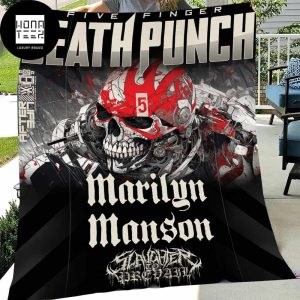 Five Finger Death Punch 2024 Summer And Fall Tour Fan Gifts Queen Bedding Set Fleece Blanket