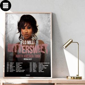 Flo Milli Bittersweet North American Tour Fan Gifts Home Decor Poster Canvas