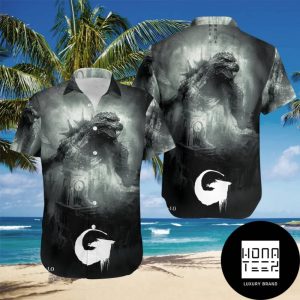 Godzilla Minus One An Official New Poster Black And White Fan Gifts Hawaiian Shirt