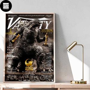 Godzilla Minus One On Variety Cover 2024 Oscars Visual Effects Fan Gifts Home Decor Poster Canvas