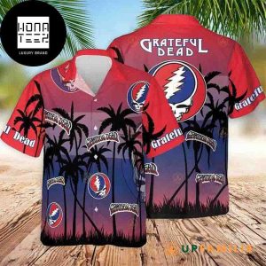 Grateful Dead Black Palm Trees Vintage 2024 Trendy Hawaiian Shirt