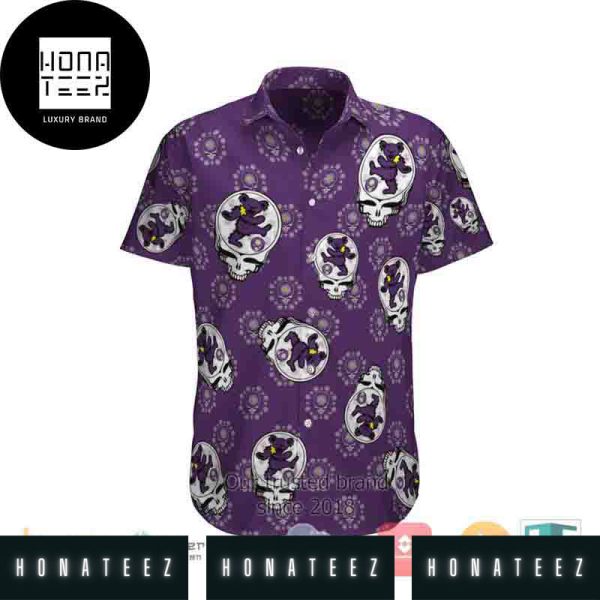 Grateful Dead Purple Dancing Bears 2024 Trendy Hawaiian Shirt